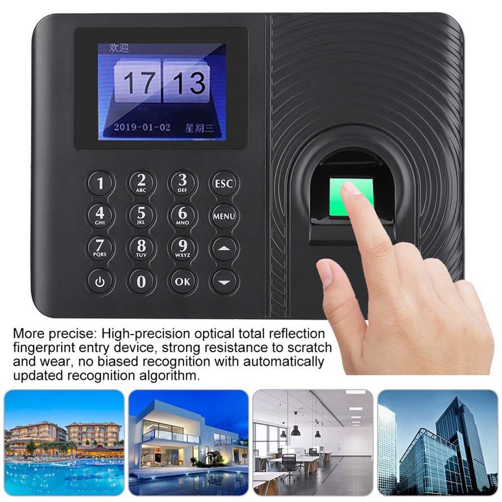 Biometric Fingerprint Time Attendance Recorder Recognition Device Access Control
