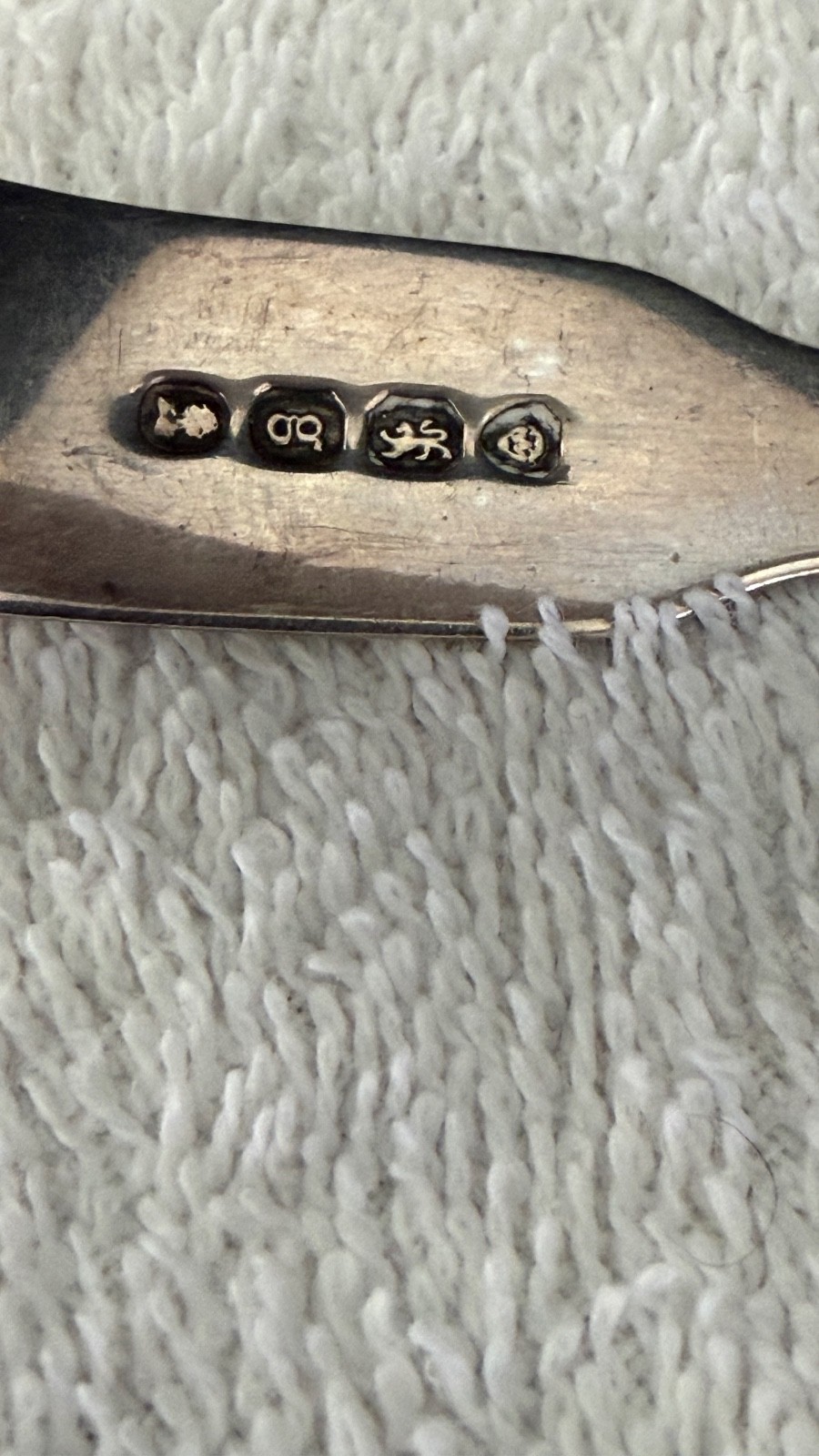 Georgian 1822 London Sterling Silver Sugar Tongs by William Bateman