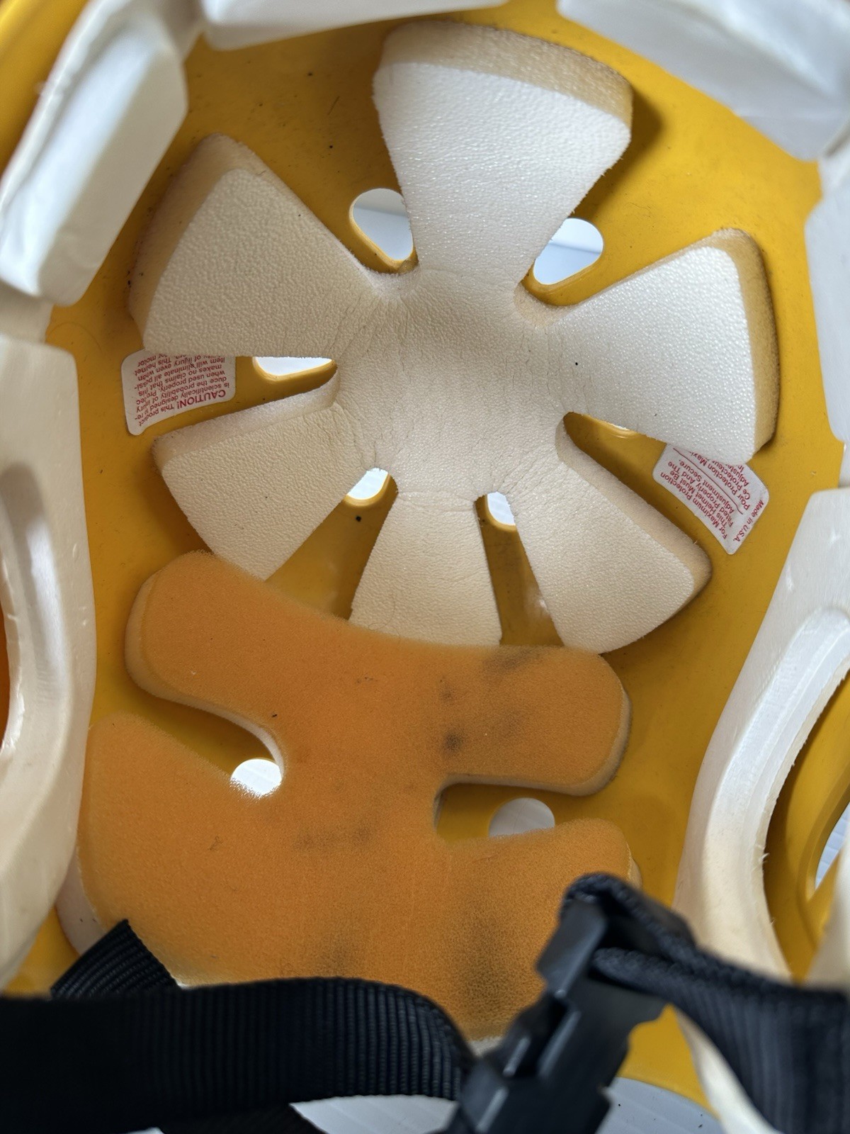 Vintage 1980s Pro-Tec Skateboard Helmet BMX Yellow Made in USA L XL Set Of 2