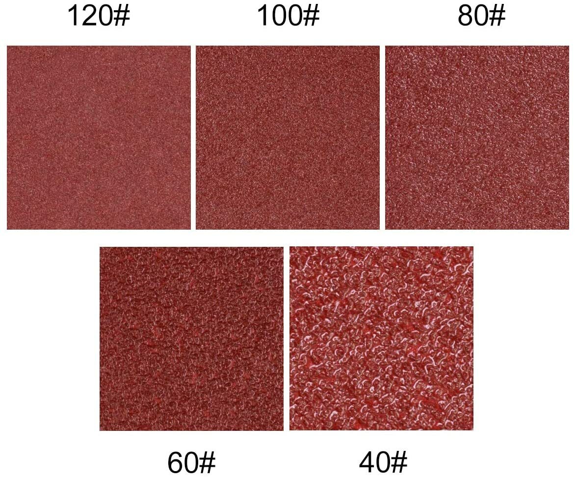 100x Triangle Sandpaper Sanding Pads Hook Loop for 3-1/2" Oscillating Multi Tool