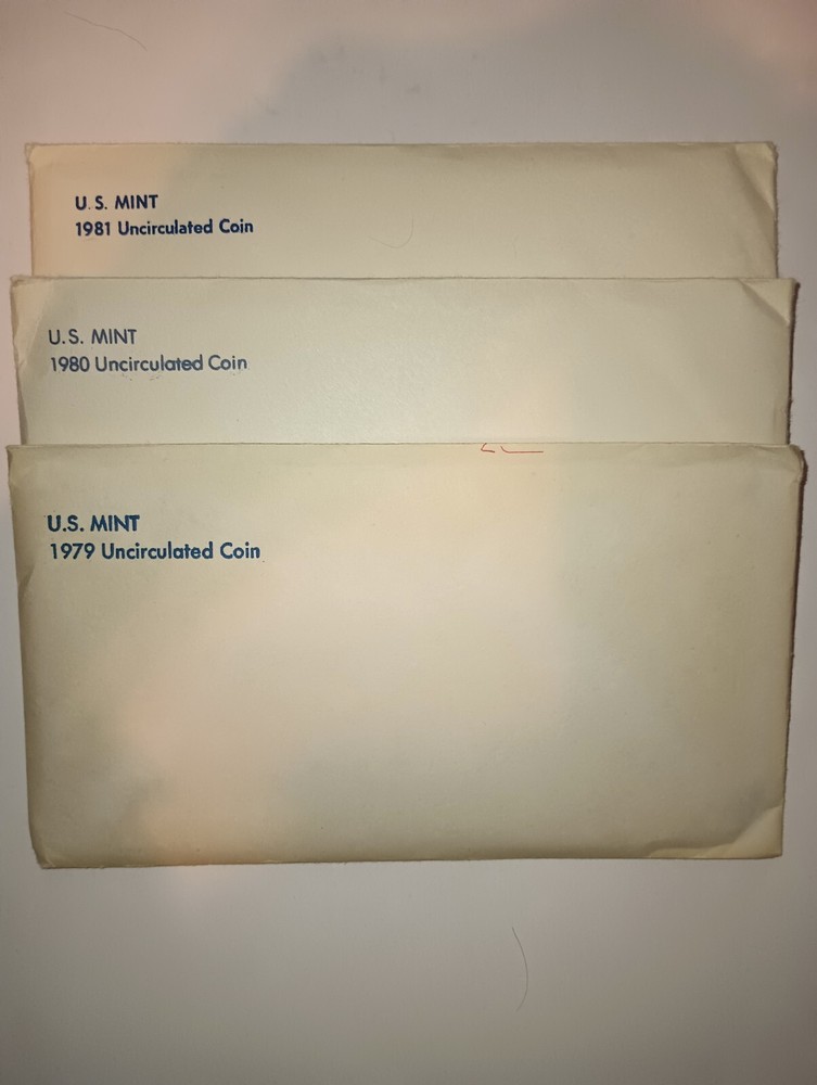 1979 / 1980 & 1981 US MINT SETS NICE LOOK  !