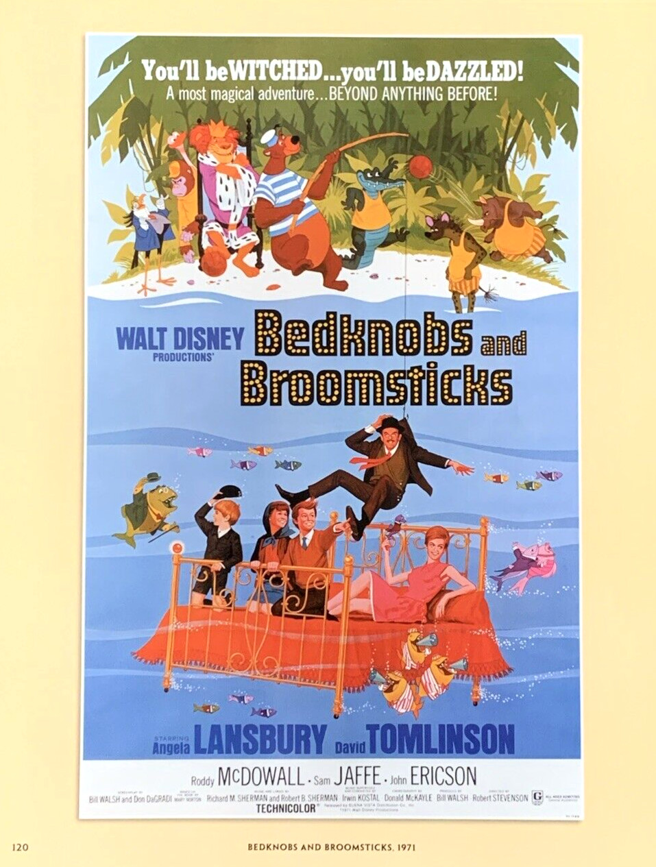 Bedknobs and Broomsticks Movie Poster 1971 Walt Disney Productions 0019