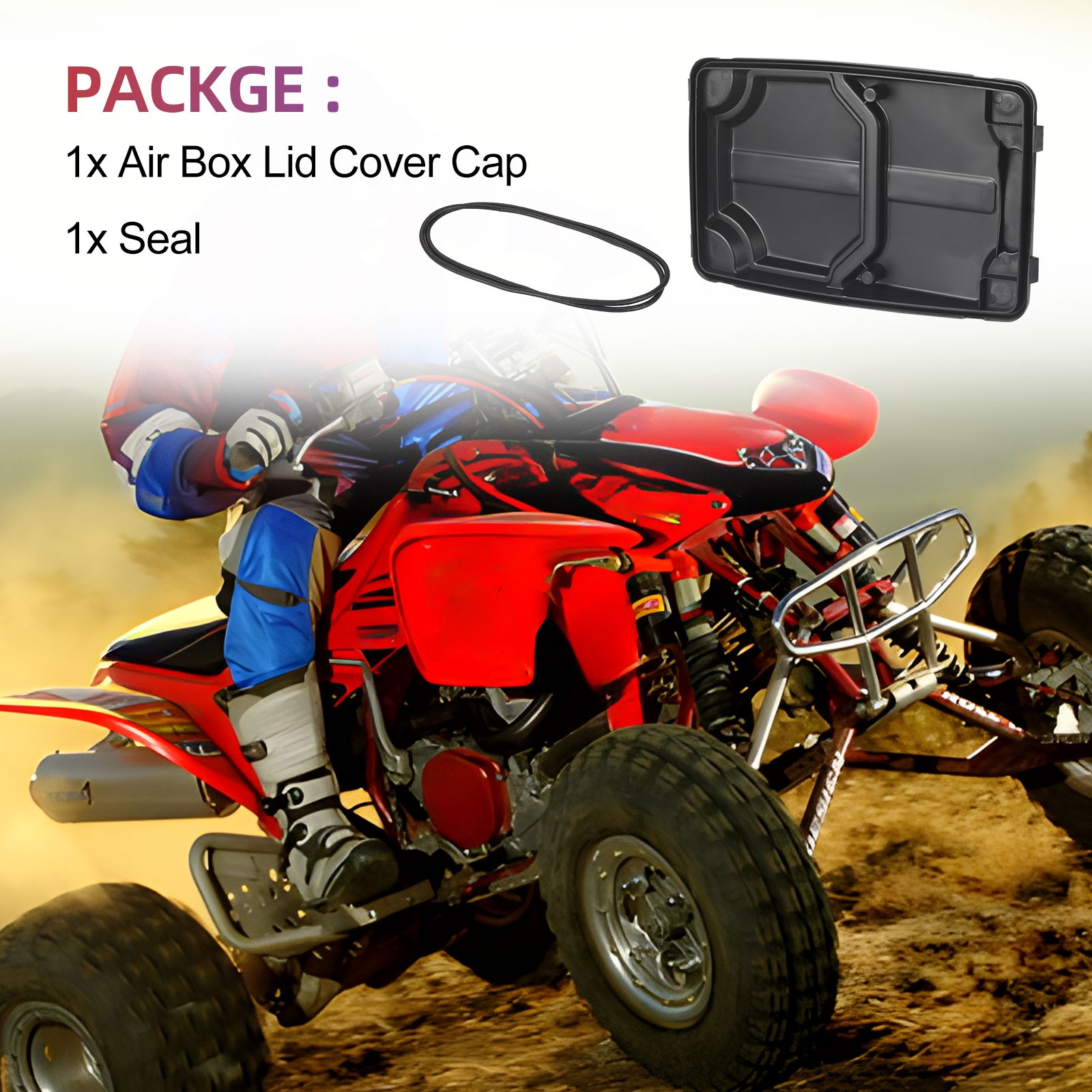 TRX450R 2004-2005 For Honda Air Box Airbox Lid Cover Cap w/ Seal 17217-HP1-000