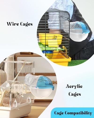 Hamster Sand Bath Container, Removable Hamster Dust Bath & Bathroom, Multi