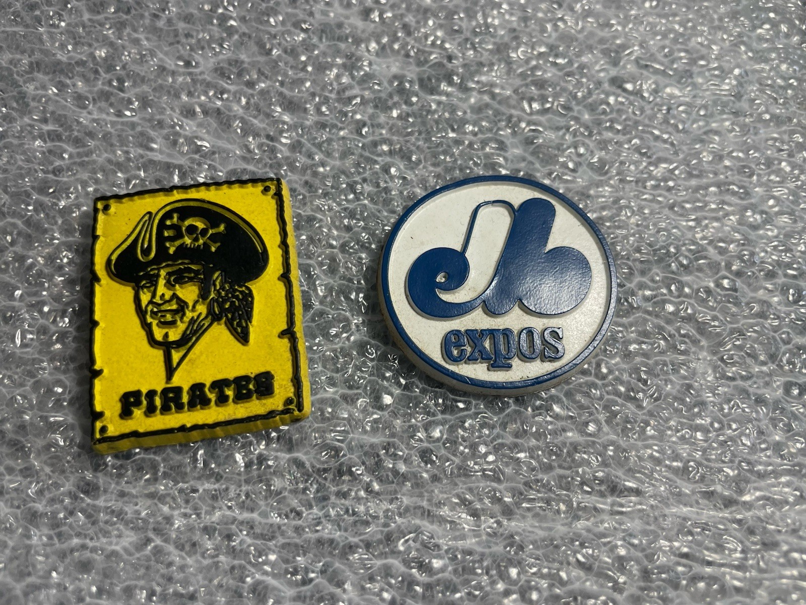 Vintage MLB Rubber Magnet Lot Expos Pirates