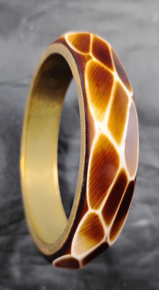 Beautiful Brown And Brass Bangle