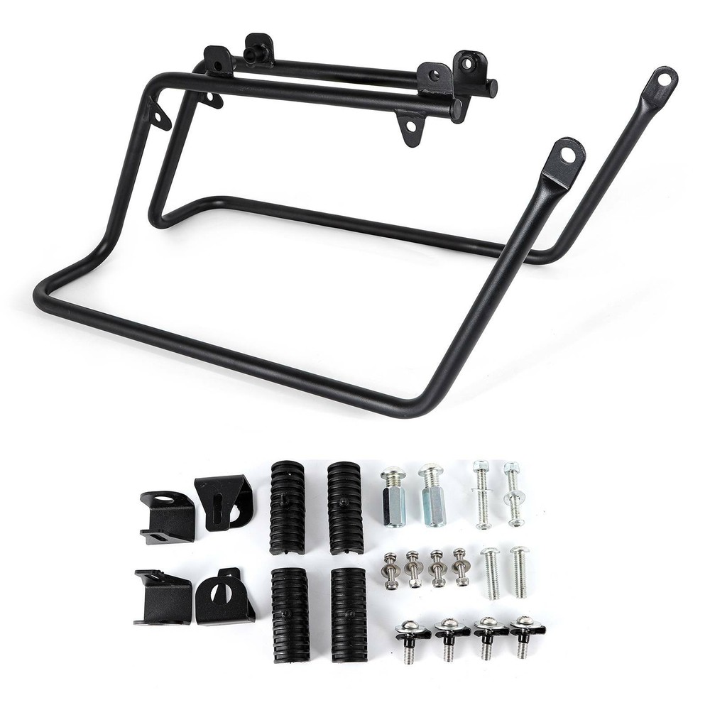 Hard Saddlebag Conversion Brackets Kit For Harley Dyna Models FLH Fat Bob FXDF