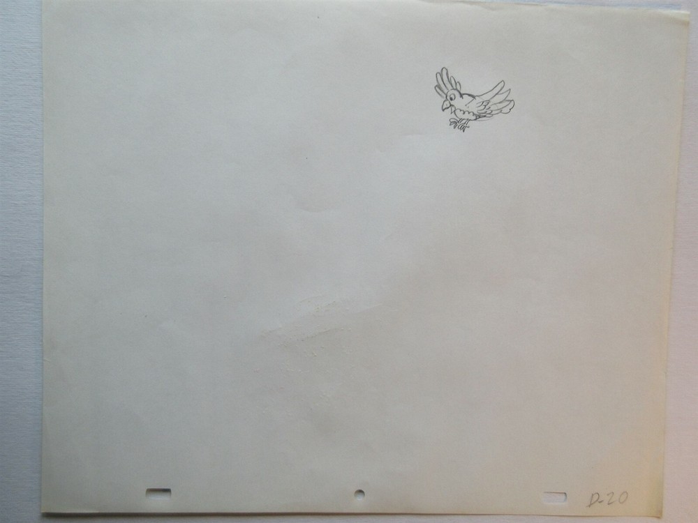 CHARMKINS Original Animation Drawing Artwork bird