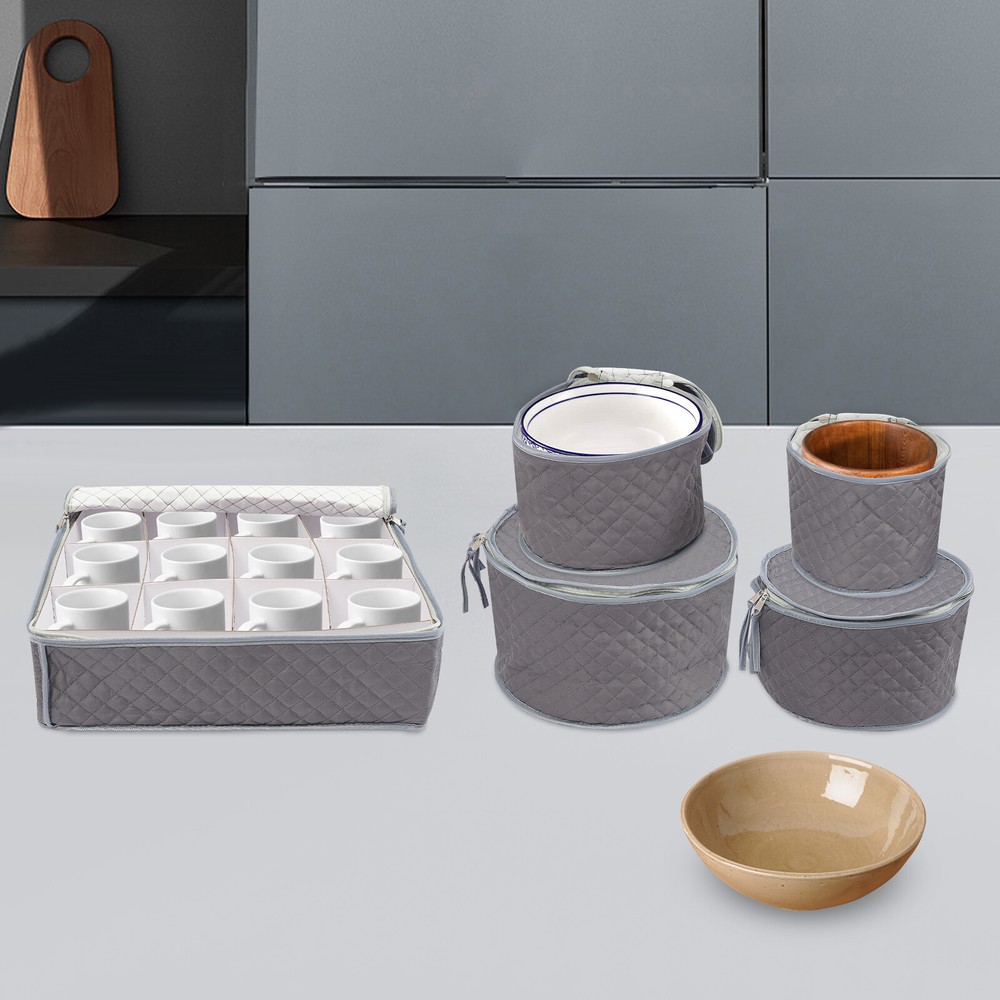 China Dinnerware Storage Sets Hard Shell Flatware, Plates & Cups Storage Holders