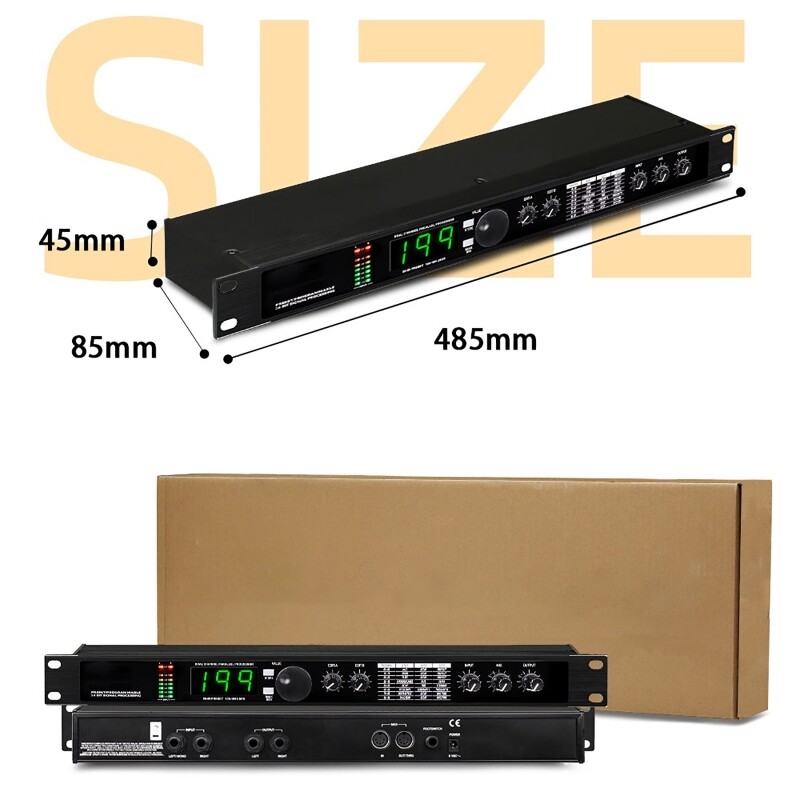 Professional Digital Reverb Multi Effect DSP Processor Audio Processor Equalizer
