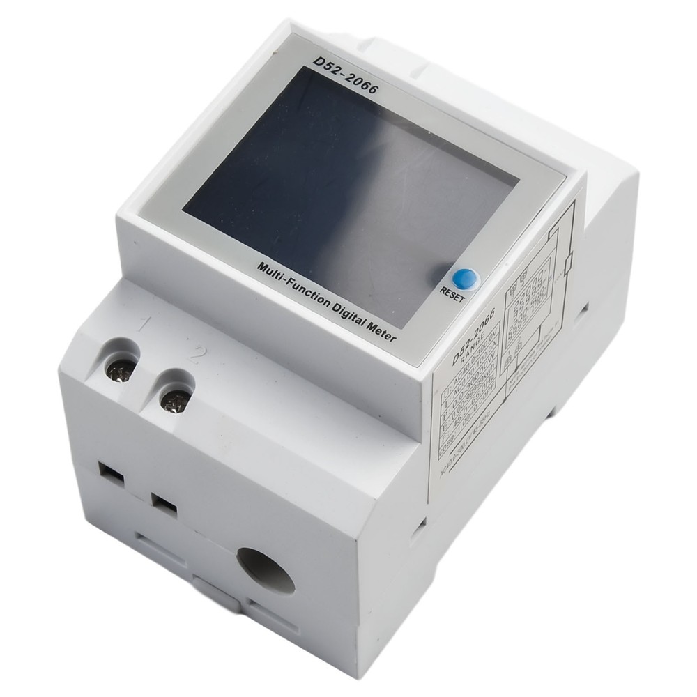 High Precision 100A DIN Rail AC Power Meter With Integrated Current Transformer