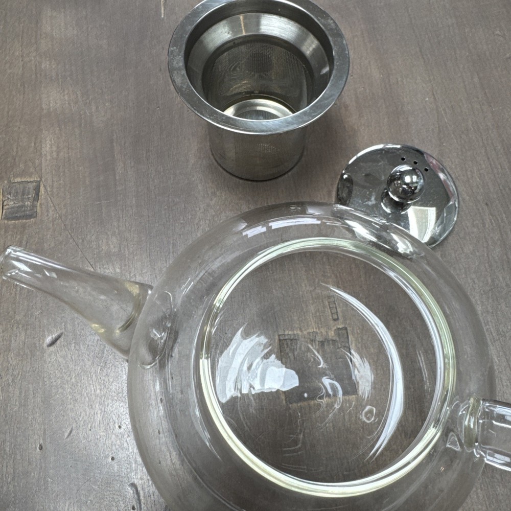Glass and Stainless Loose Leaf Tea Infuser