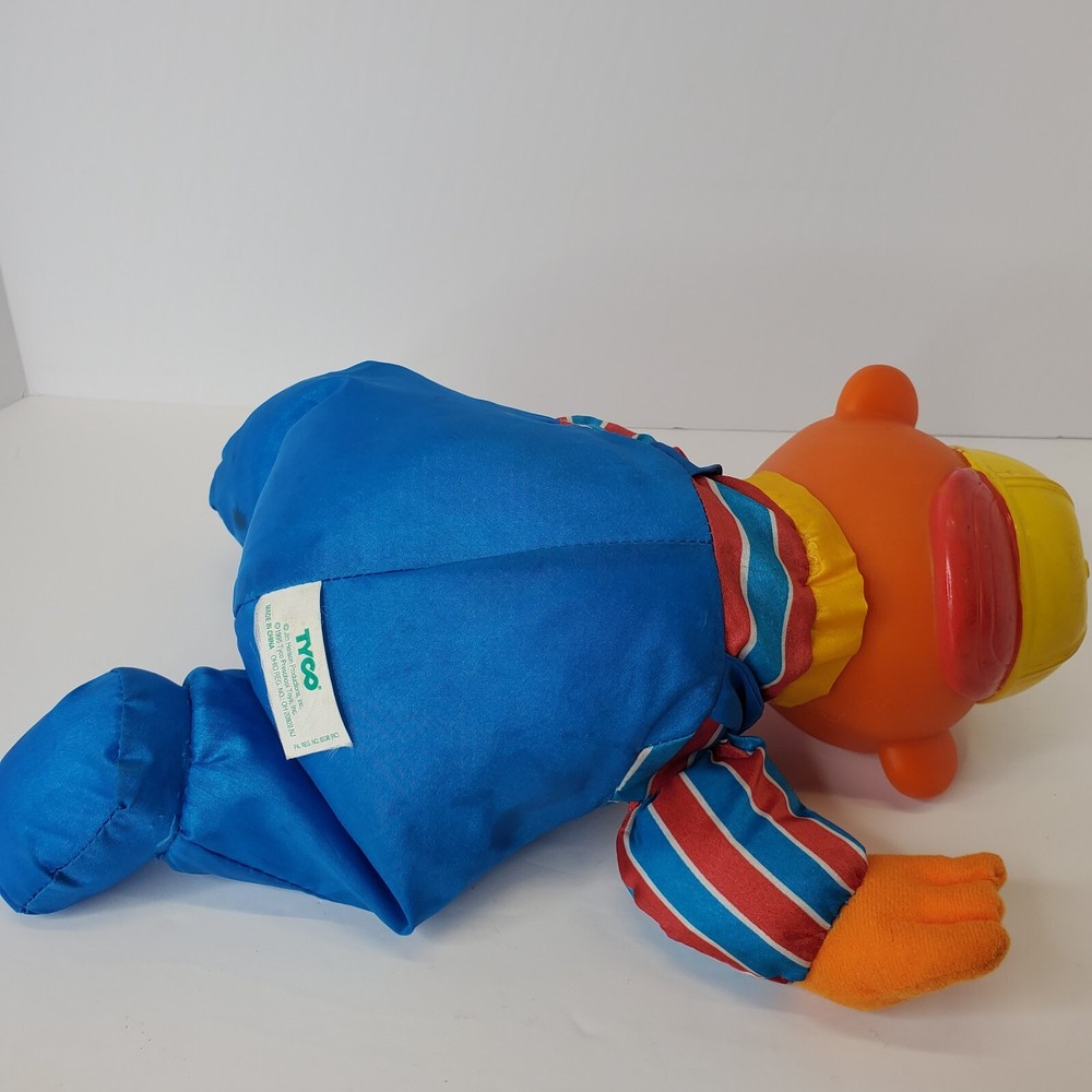 Vintage 1995 Tyco Tumbling Ernie Sesame Street Plush Stuffed Toy Headstand