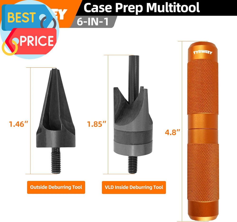 Case Prep Multitool Case Chamfer Deburring Tools for Reloading Primer Pocket