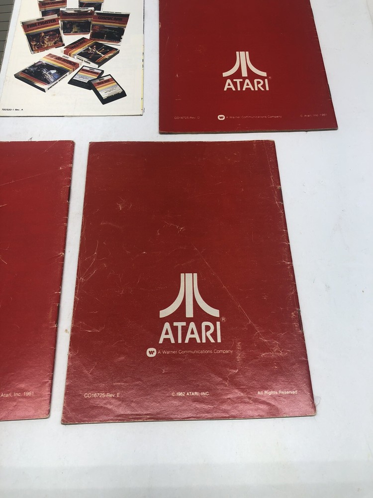 Vintage Atari Game Catalog Lot