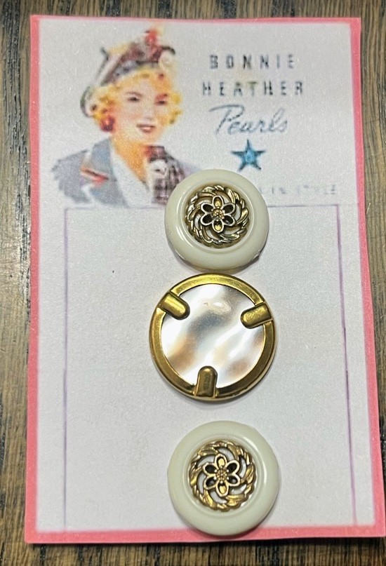 Vintage Button Trio