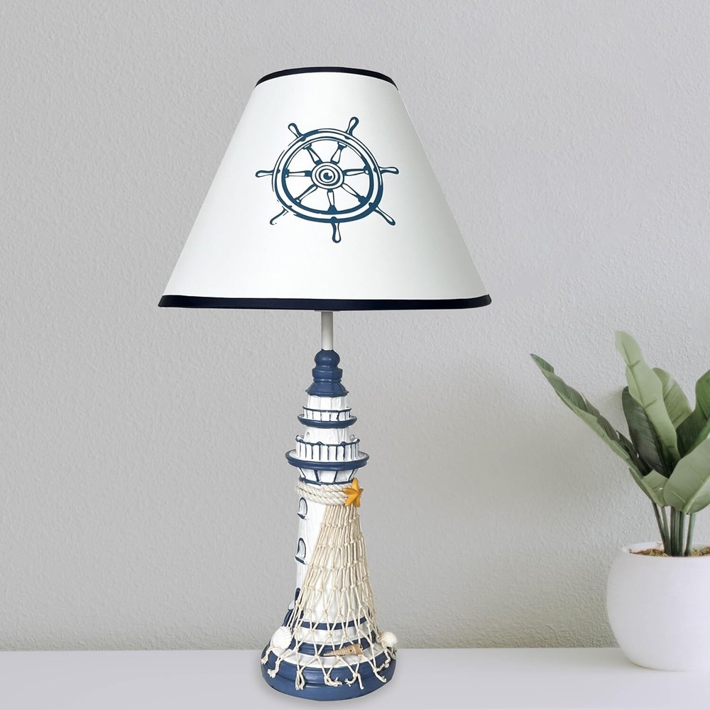 Aeyee Modern Table Lamp Beach House Decor, Small Bedside