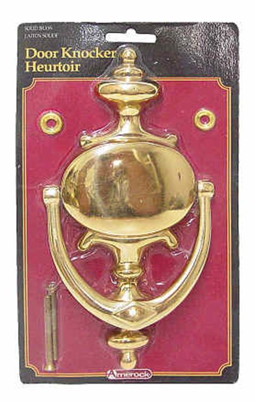Amerock Door Knocker Solid Polished Brass 8" AM-5411