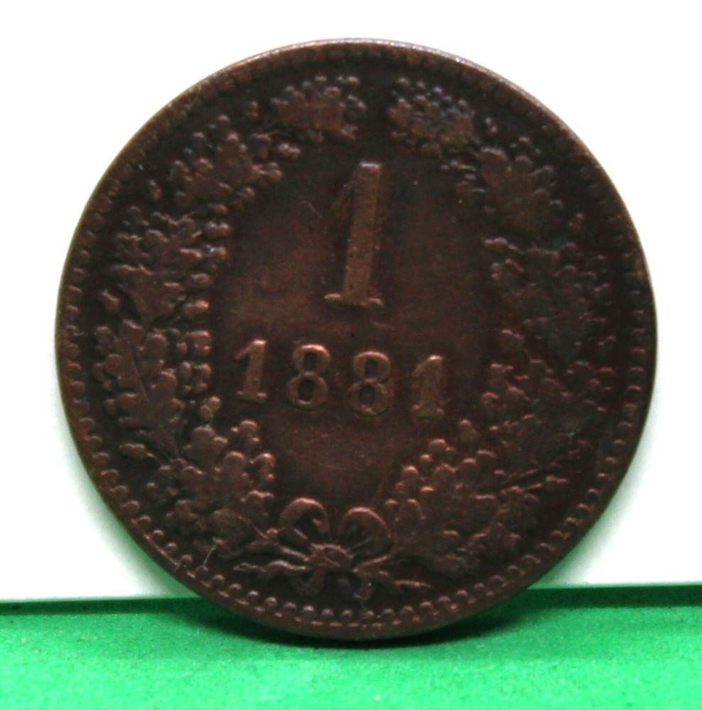 1881 Austria 1 Heller