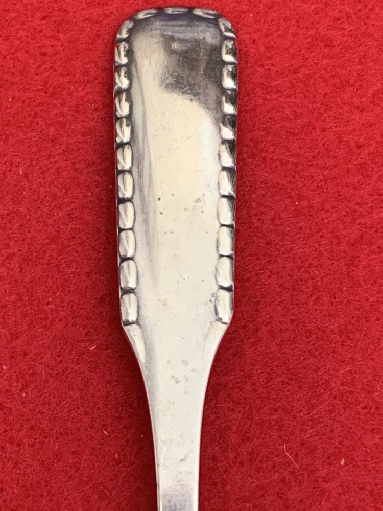 Sterling Silver Georg Jensen Denmark Rope Pattern Egg Preserve Condiment Spoon