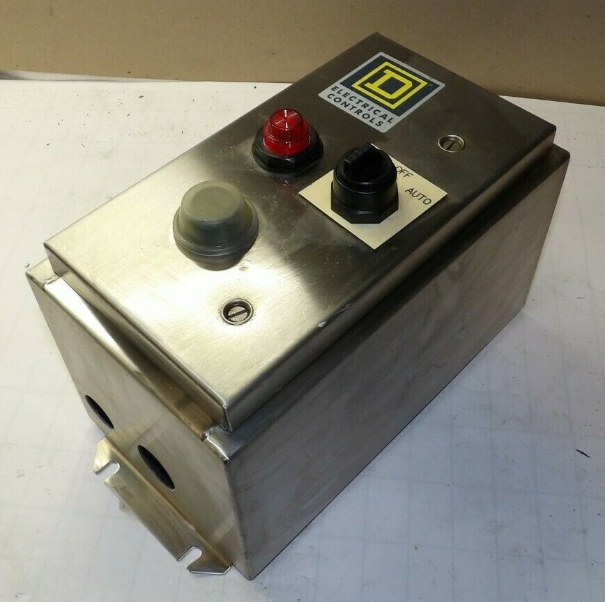 NEW SQUARE D SS ENCLOSED SIZE 0 MOTOR STARTER 4/4X 600 VAC 120 V COIL 8536SBW12