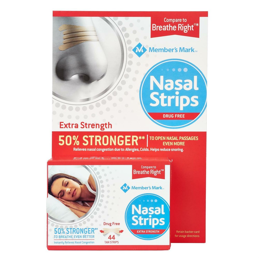 Extra Strength Nasal Strips, Tan (44 ct.)