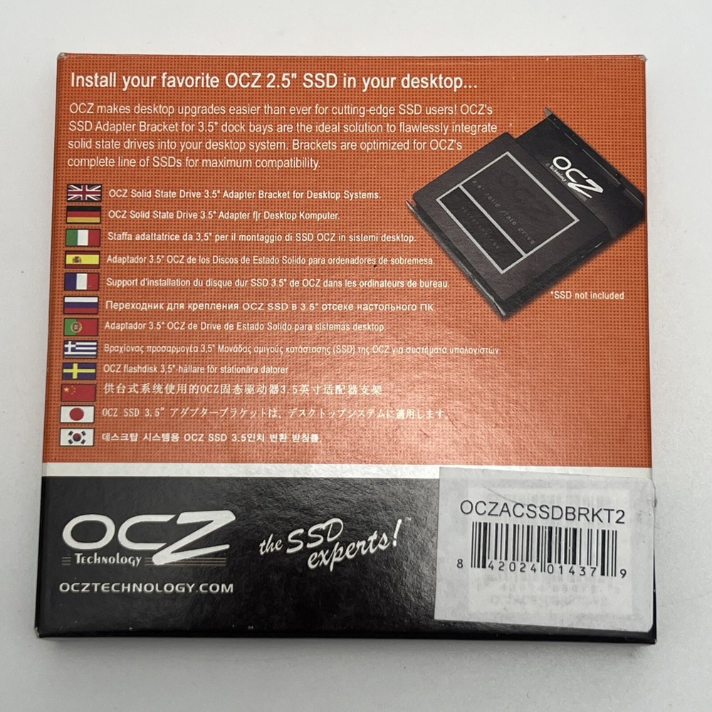 OCZ Solid State Drive 2.5" to 3.5" Hard Drive Mount Frame Adaptor Bracket