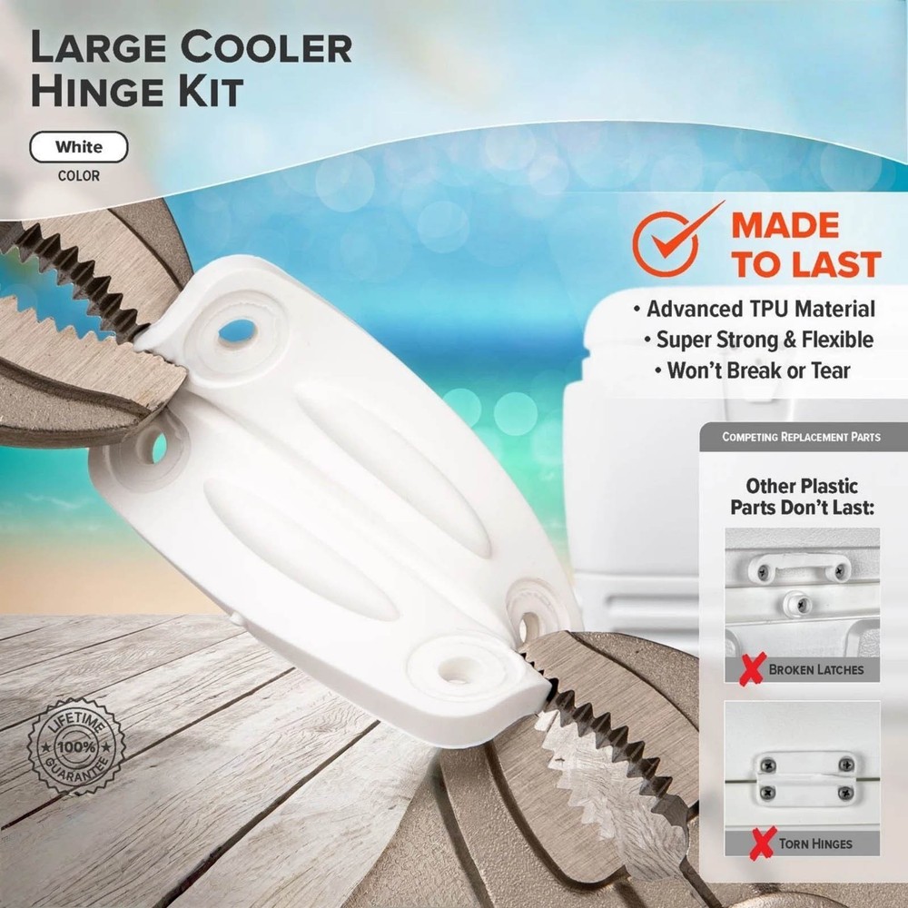 High Performance Igloo Cooler Accessories - Hinges Latches Posts Screws Set