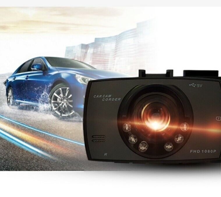 LCD Screen Car DVR Dash Cam Video Recorder G-Sensor 1080P Front Inside Camera