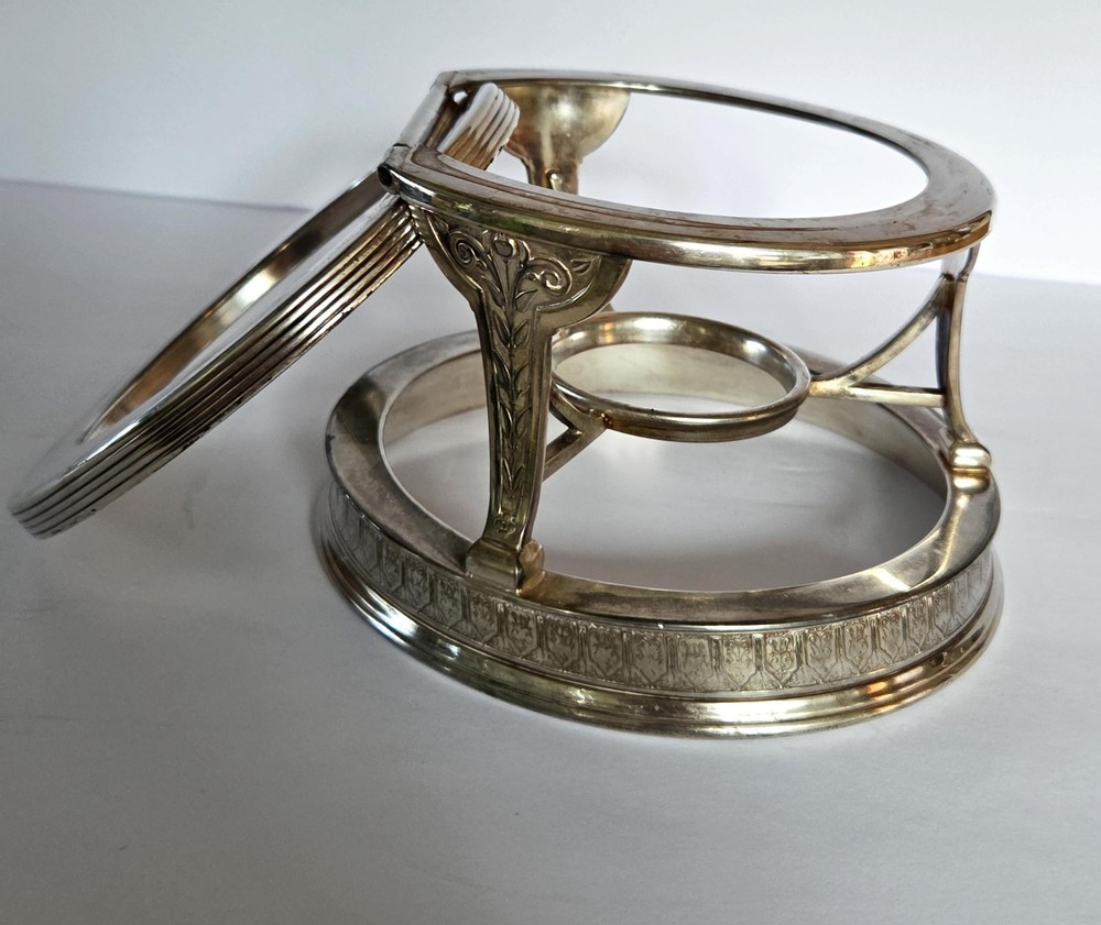 Vtg Warming Stand Reed & Barton, MFD & Plated Pattern #2940 No Flame Container