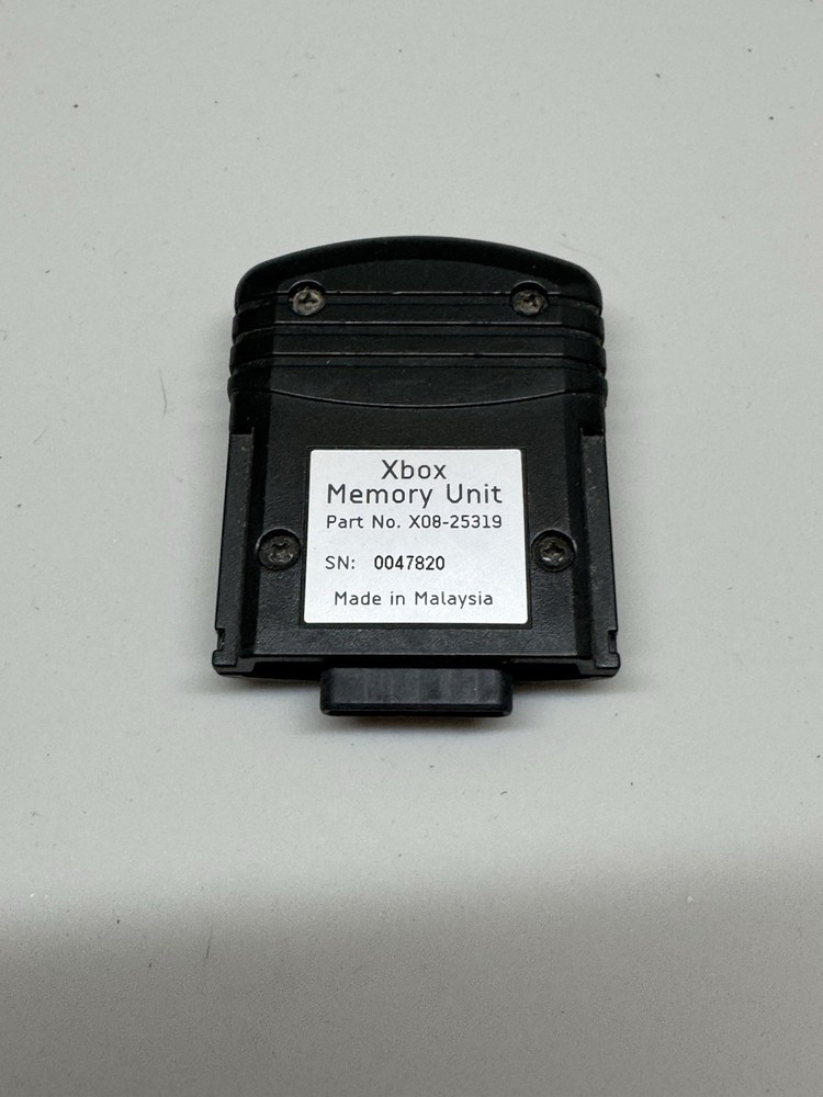 OEM Authentic Microsoft OG Xbox Memory Unit X08-25319 Black - Tested