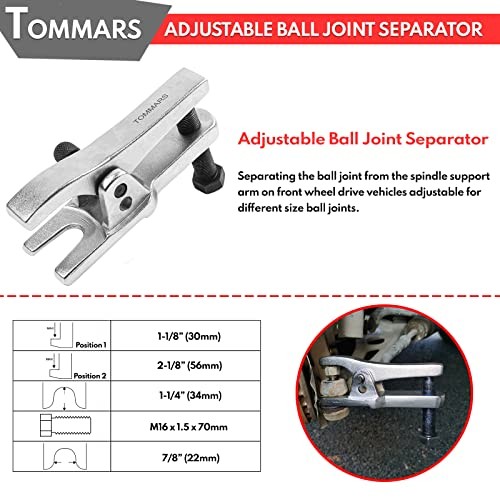 3Pcs Ball Joint Separator, Tie Rod End Tool Pitman Arm Puller for Front End