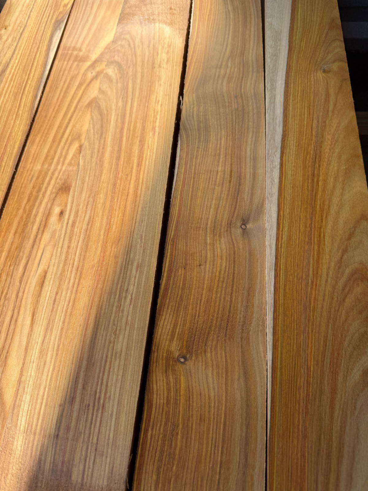 Canarywood Hardwood Lumber 2 BOARDS 36" long S2S Kiln Dried