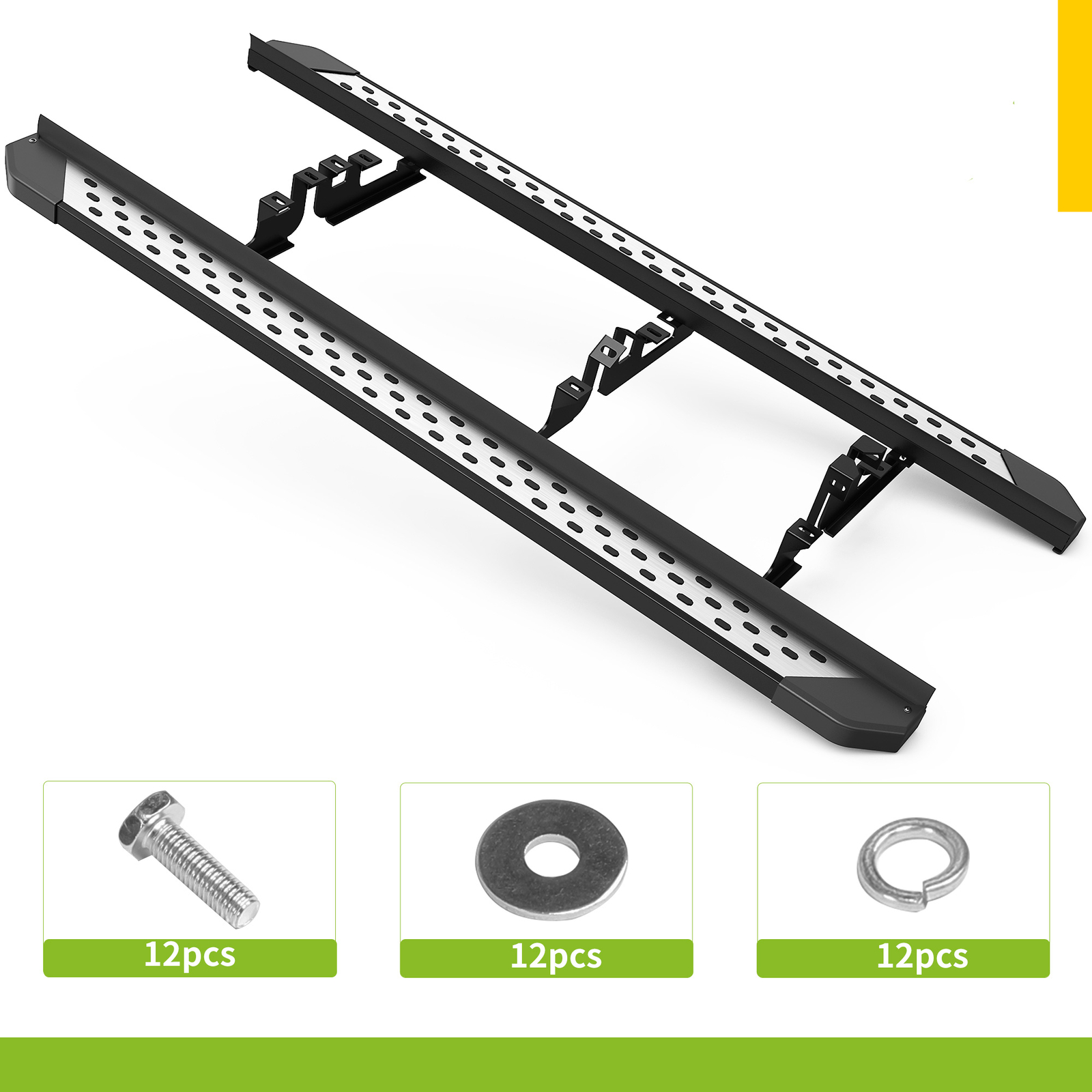 For 2016-2022 Honda Pilot 4" Running Boards Nerf Bar Side Steps Aluminum Alloy