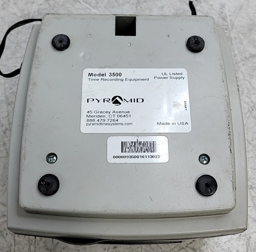 Pyramid 3500 Time Recording Equipment SEE NOTES