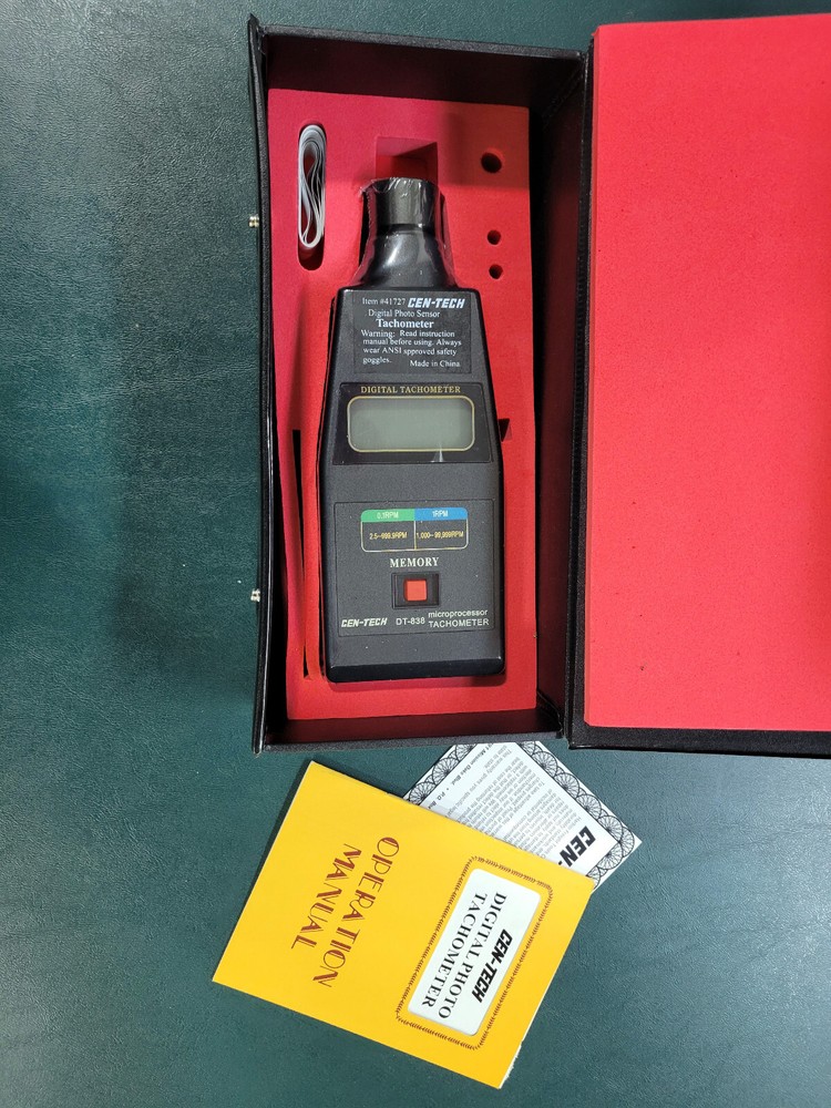 Cen-Tech Photo Sensor Tachometer 41727