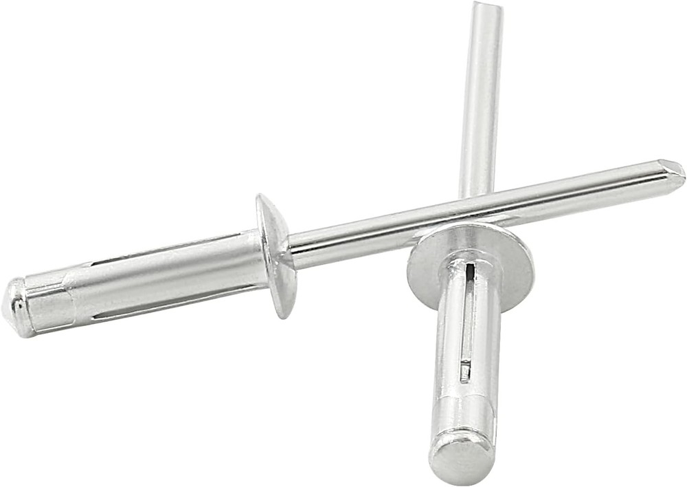 60 Pcs 3/16" x 3/4" Tri-Fold Exploding Pop Rivets, 3/16 x 3/4, Silver