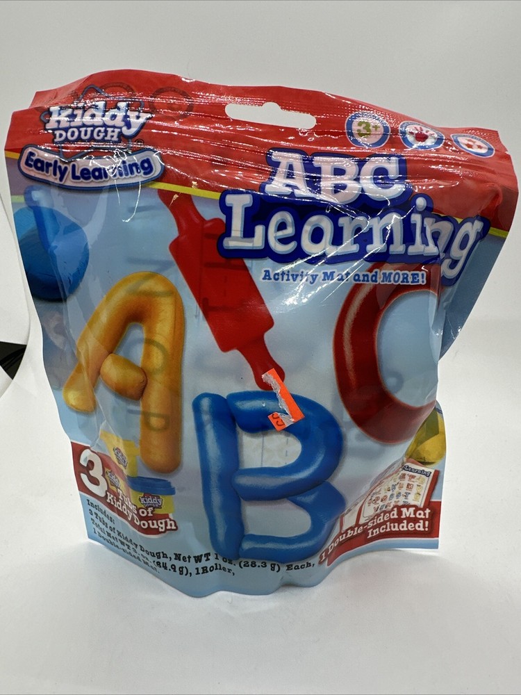 Kiddy Dough Early Learning ABC Learning Activity Mat and More New