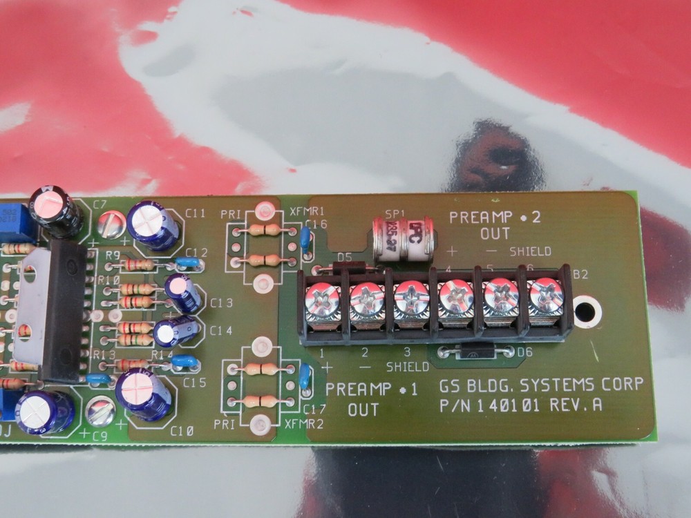 EST EDWARDS DAPM-R DUAL AUDIO PREAMP MODULE INTERFACE PN 140101