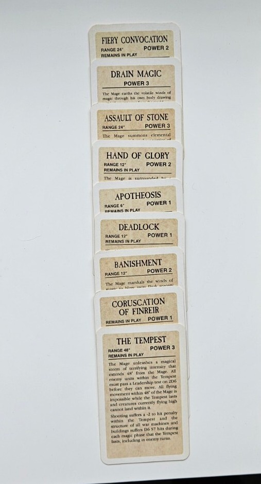Warhammer 5th Edition - High Magic Spell Deck