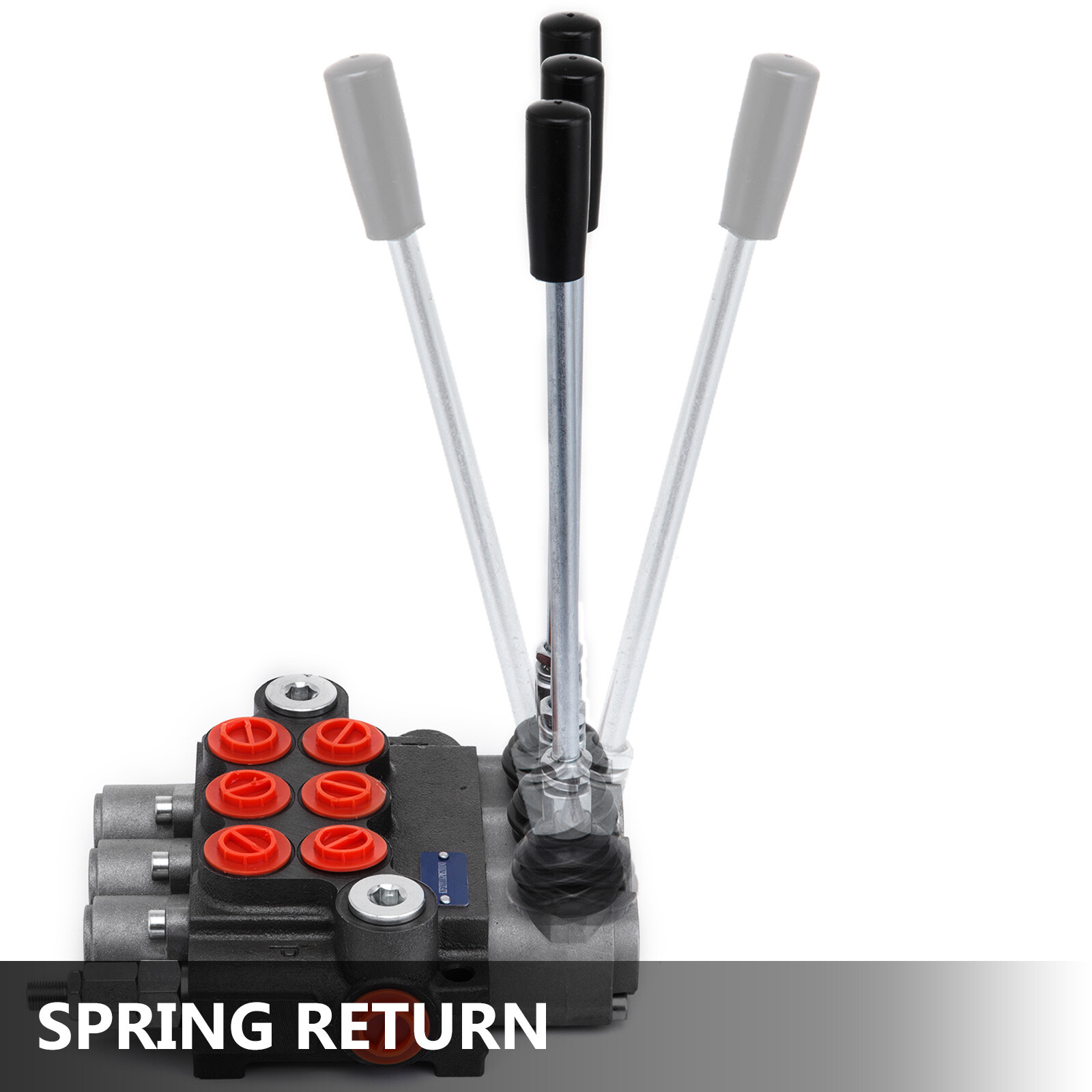 VEVOR 3 Spool Hydraulic Directional Control Valve 11GPM Double Acting Adjustable