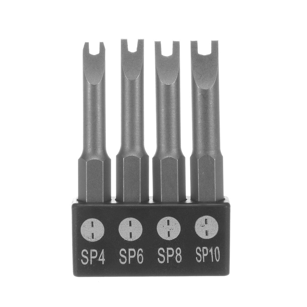 4 Pcs Magnetic U4 U6 U8 U10 Tip U-shaped Spanner Screwdriver Bits Tool