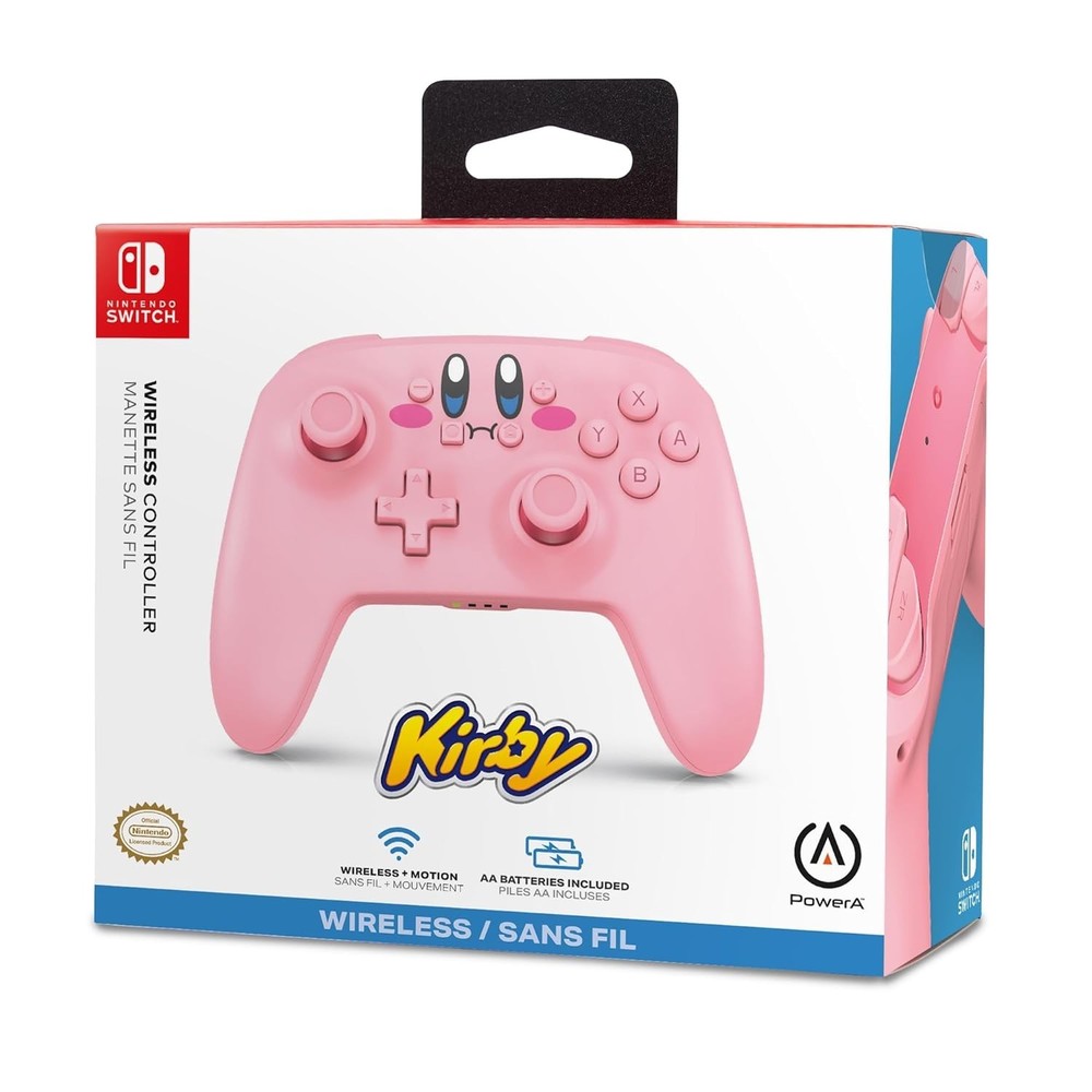 PowerA Wireless Controller for Nintendo Switch - Kirby Mouthful