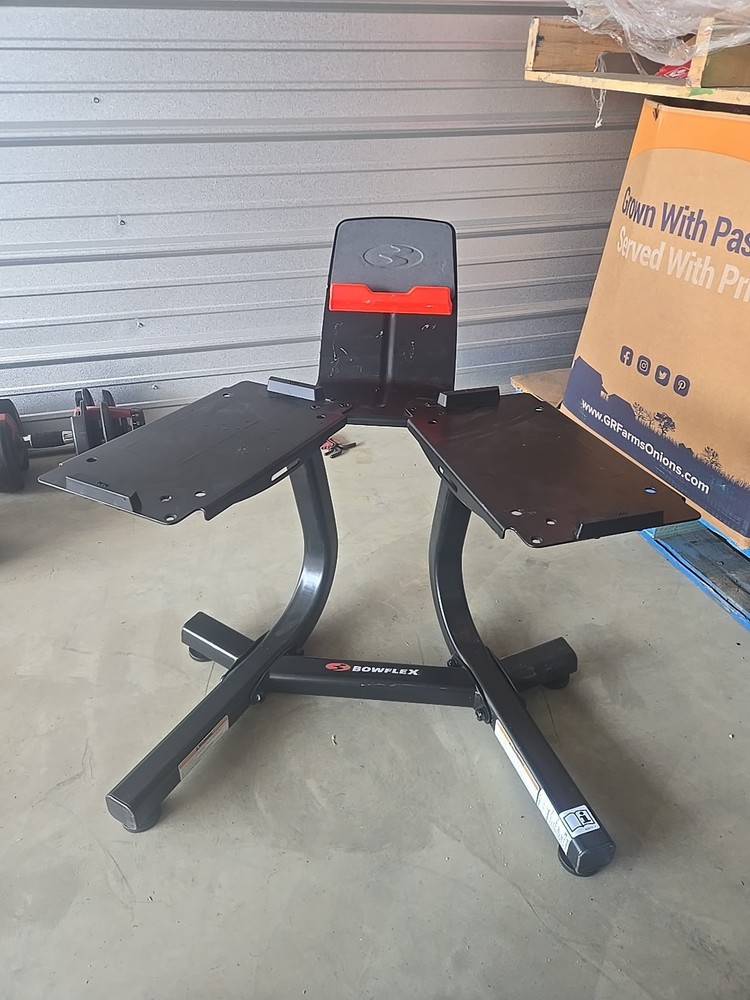 Genuine Bowflex SelectTech 1090 Dumbbell Stand w Media Rack Easy Assembly