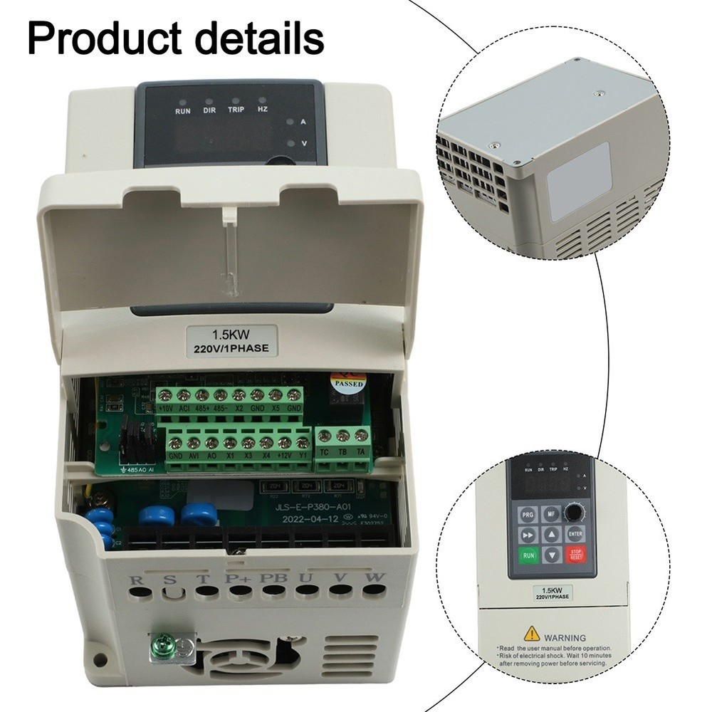 220V Input Variable Frequency Drive 3Phase Output 1 5KW for CNC Machines