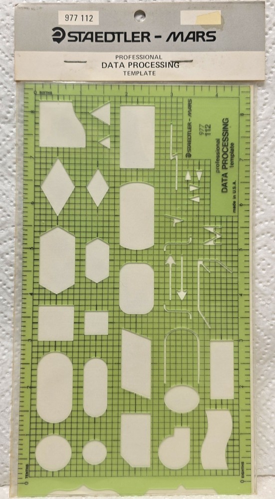 Staedtler - Mars DATA PROCESSING No. 977 112 Professional Template NOS