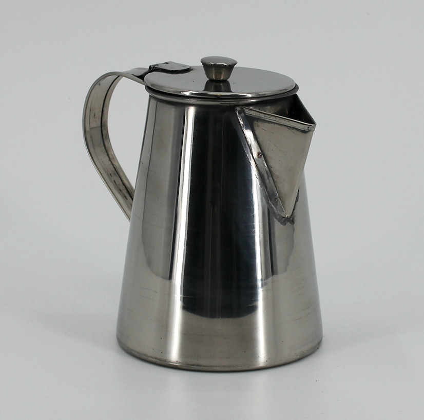 Tall Coffee Pot - Stainless - Historical Reenactment