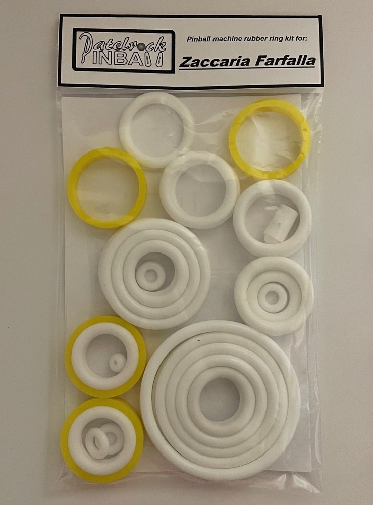1983 Zaccaria Farfalla Pinball Machine Rubber Ring Kit