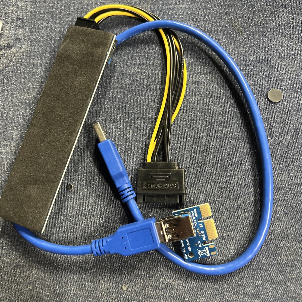 FebSmart PCIe Riser for Crypto Mining Rigs GPU PCIe 16x to PCIe 1x (3-Pack)