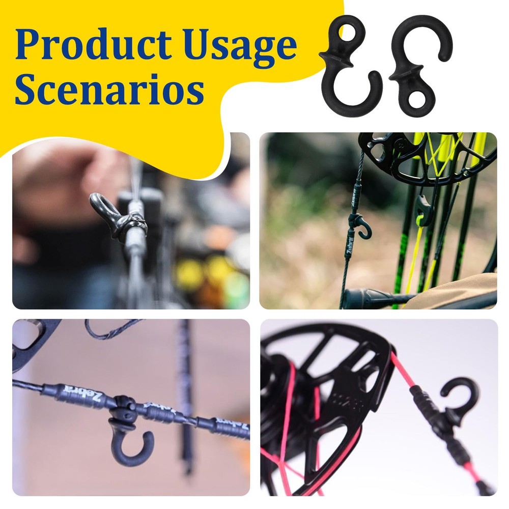 Monkey Tail Silencer Package, Bow String Stabilizer, Compound Bow String Sile...